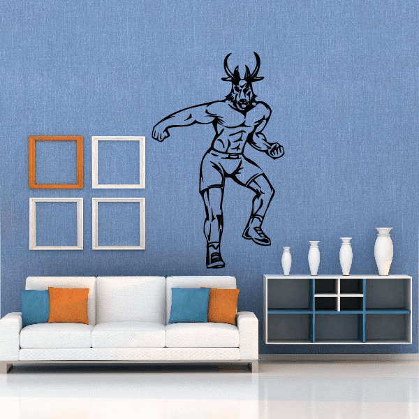 Image of Sports Mascot Wall Decal - Vinyl Decal - Car Decal - SM031