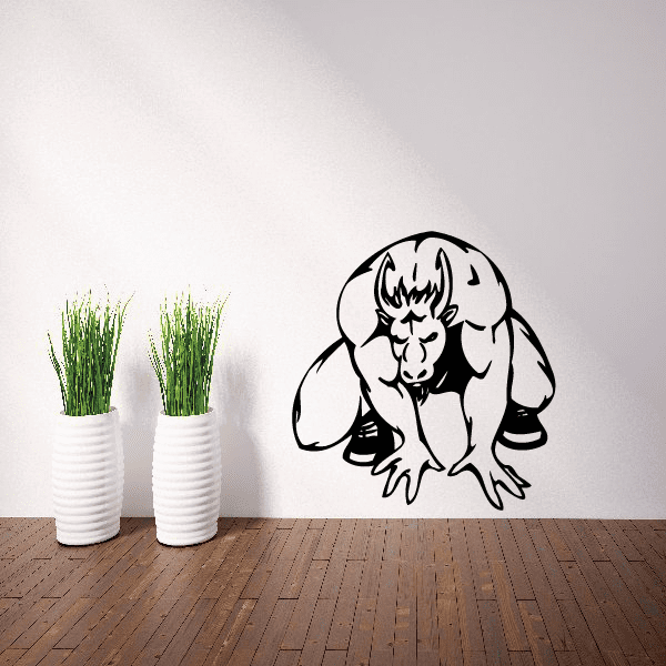 Image of Sports Mascot Wall Decal - Vinyl Decal - Car Decal - SM038