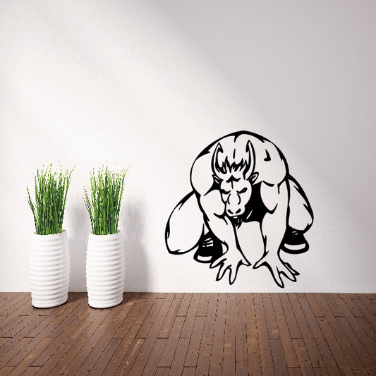 Image of Sports Mascot Wall Decal - Vinyl Decal - Car Decal - SM038