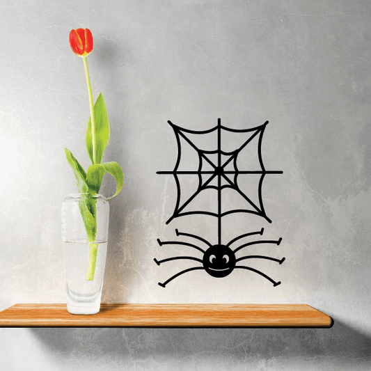 Image of Square Spider Web Decal