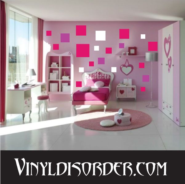 Square Wall Decals Kit