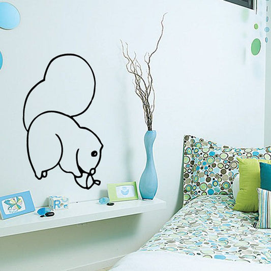 Image of Squirrel and Acorn Decal