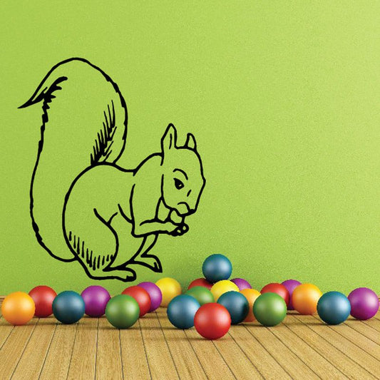 Image of Squirrel Nibbling Decal