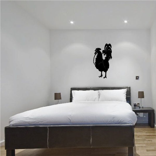 Image of Standing Rooster Decal