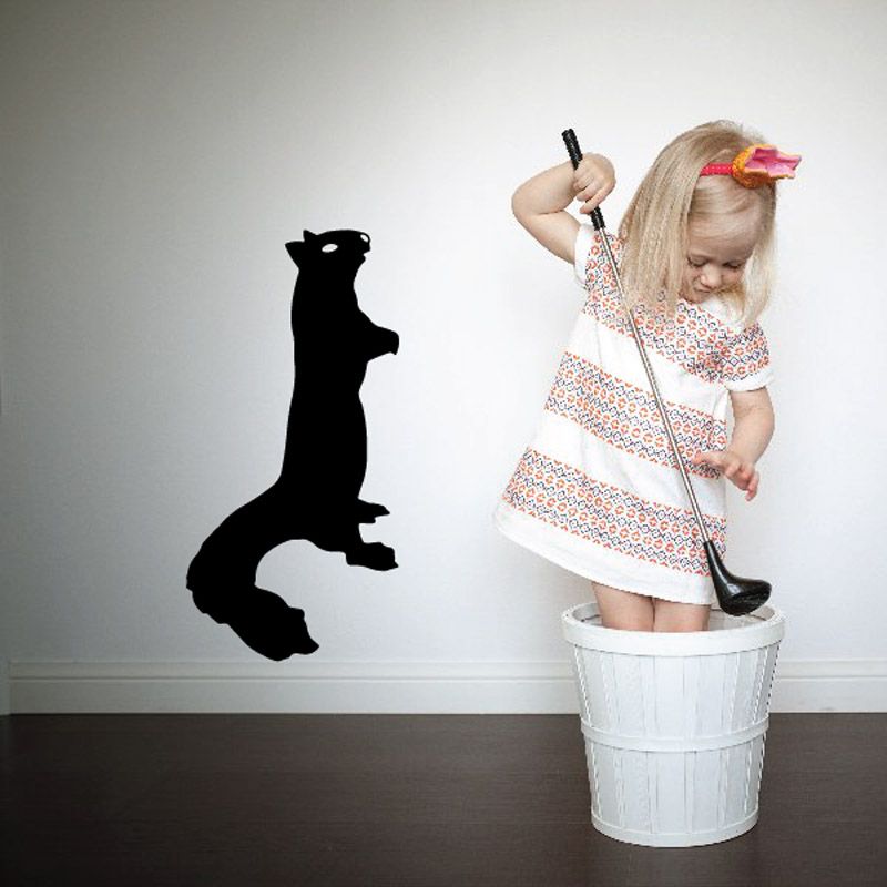 Image of Standing Staring Squirrel Decal