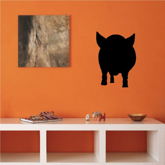 Image of Staring Pig Silhouette Decal