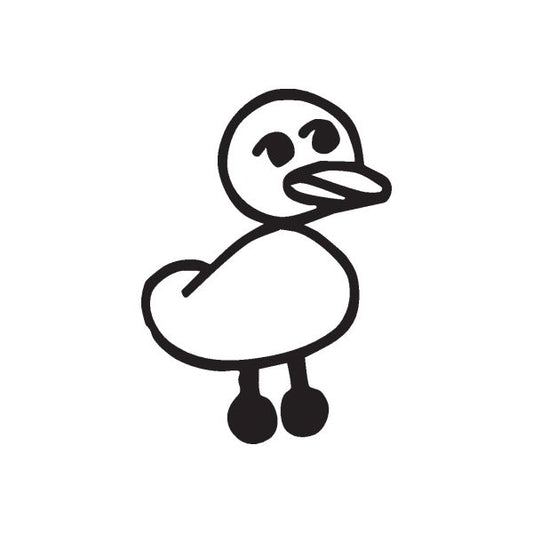 Image of Stickfigure Duck Decal