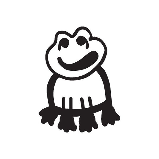 Image of Stickfigure Frog Decal