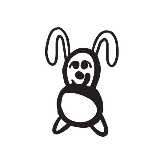 Image of Stickfigure Rabbit Decal