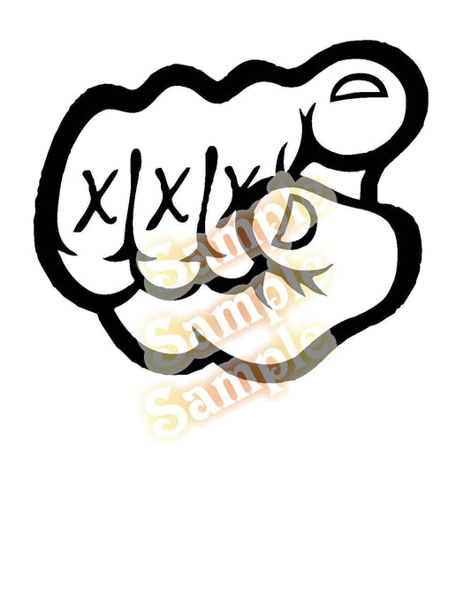 Image of Straight Edge FIST Decal