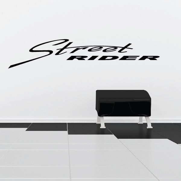 Image of Streeet Rider Wall Decal - Vinyl Decal - Car Decal - Business Sign - MC565