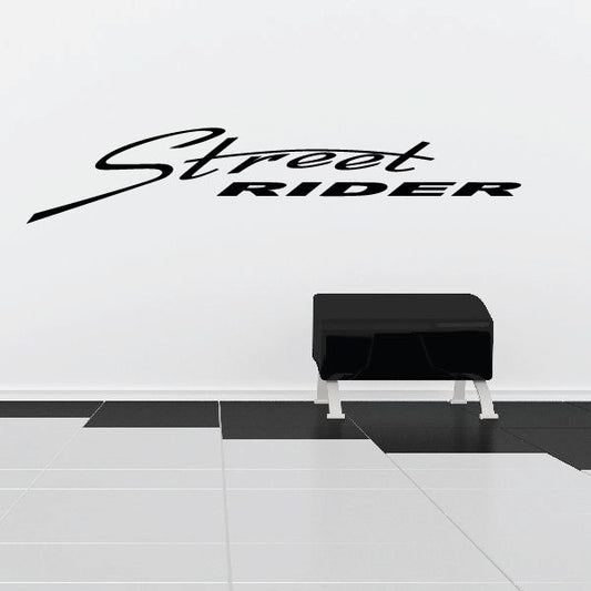 Image of Streeet Rider Wall Decal - Vinyl Decal - Car Decal - Business Sign - MC565