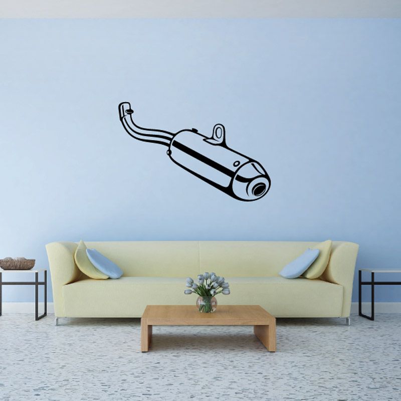 Image of Street Bike Motorcycle Exhaust Decal