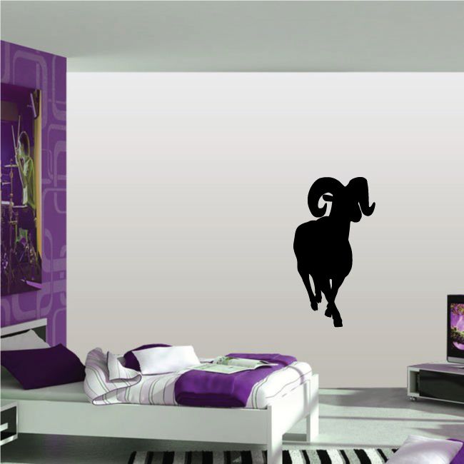 Image of Strolling Ram Silhouette Decal