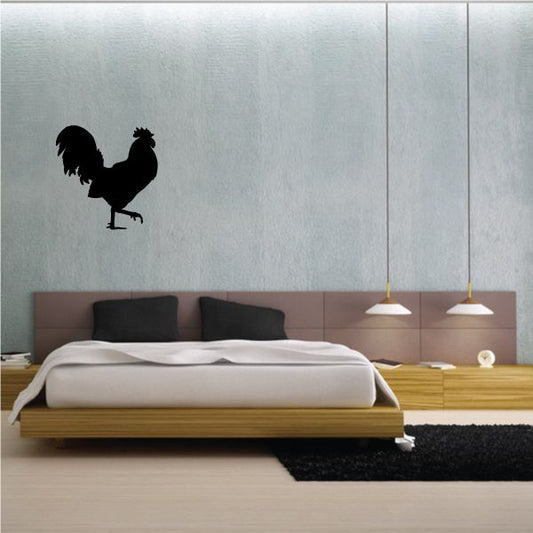 Image of Strutting Rooster Silhouette Decal