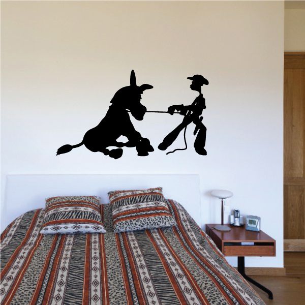 Image of Stubborn Donkey Wall Decal - Vinyl Decal - Car Decal - 039