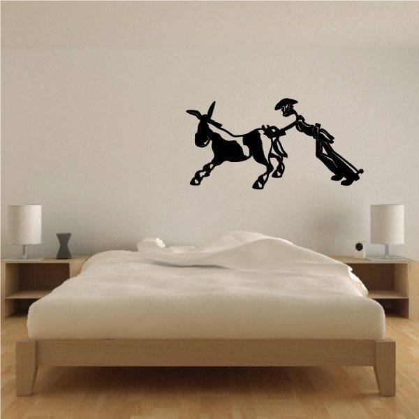 Image of Stubborn Donkey Wall Decal - Vinyl Decal - Car Decal - 042