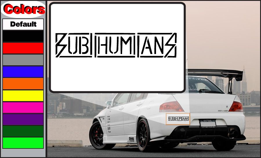 Image of Sub humans Decal