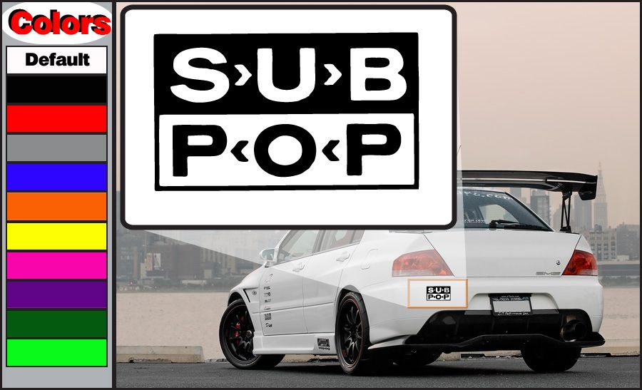 Image of Sub Pop Decal