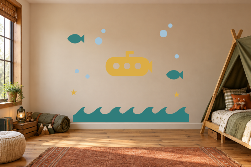 Submarine Discovery Wall Decal Kit
