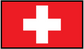 Swiss flag sticker with white cross on red background