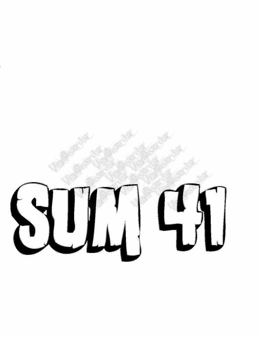 Image of sum41 Decal