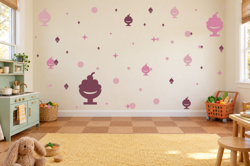 Sundae Sunday Wall Decal Kit