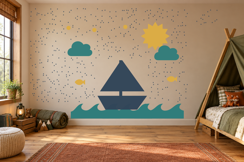 Sailing at Sunset Wall Decal Kit