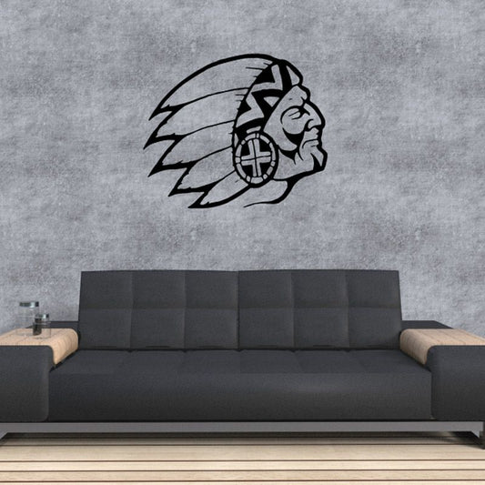 Image of Swift Native American Head Decal