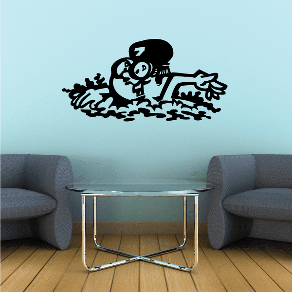 Image of Swimming Wall Decal - Vinyl Decal - Car Decal - Bl003