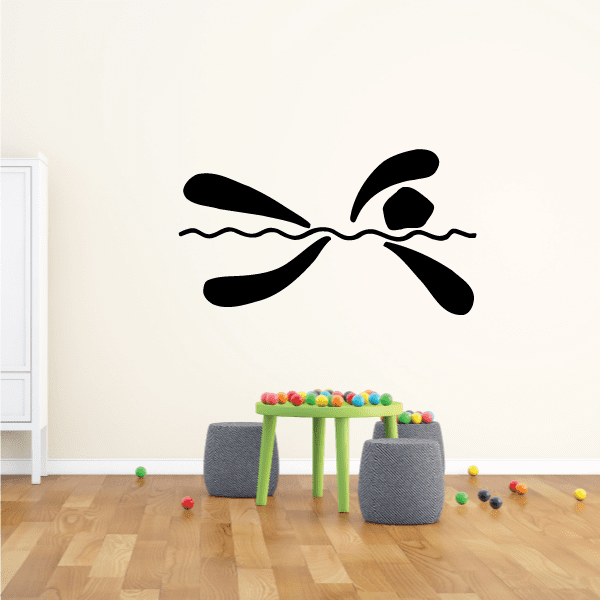 Image of Swimming Wall Decal - Vinyl Decal - Car Decal - Bl014