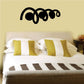 Black swirl symbol vinyl wall decal
