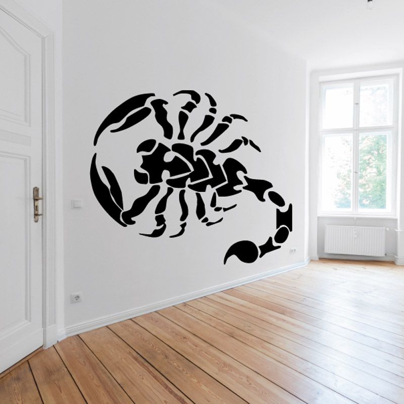 Image of Tattoo Style Venomous Scorpion Decal