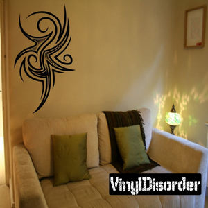Black tribal tattoo wall decal sticker