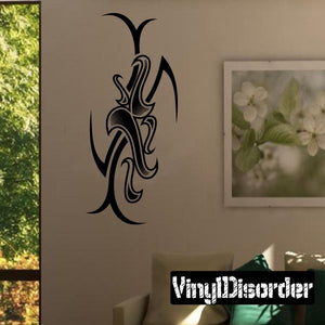 Black tribal tattoo wall decal