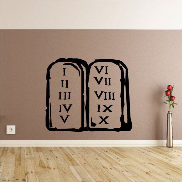 Image of Ten Commandments Decal