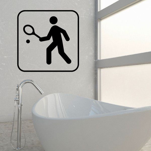 Image of Tennis Sign Decal