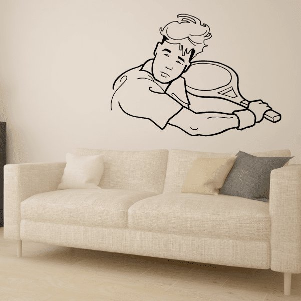 Image of Tennis Wall Decal - Vinyl Decal - Car Decal - Bl007