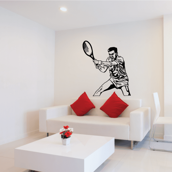 Image of Tennis Wall Decal - Vinyl Decal - Car Decal - Bl010