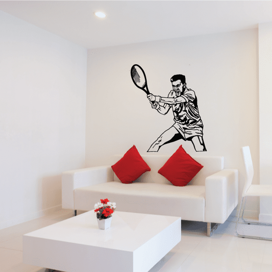 Image of Tennis Wall Decal - Vinyl Decal - Car Decal - Bl010