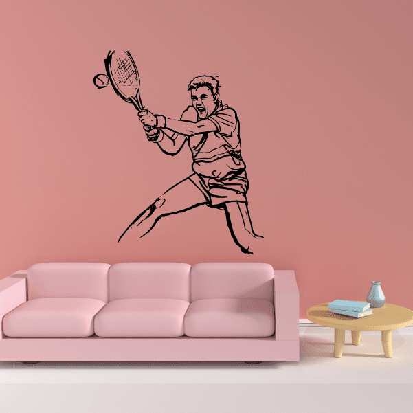 Image of Tennis Wall Decal - Vinyl Decal - Car Decal - Bl011