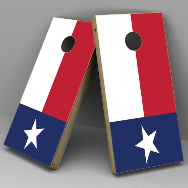 Texas Flag Cornhole Board Vinyl Decal Wrap