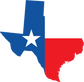 Texas Shape State Flag Sticker, isolated printed sticker artwork