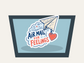 Air Mail for Feelings Sticker shown on a car window mockup