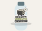 Ask Me About My Weird Little Coprocessor Sticker shown on a water bottle mockup
