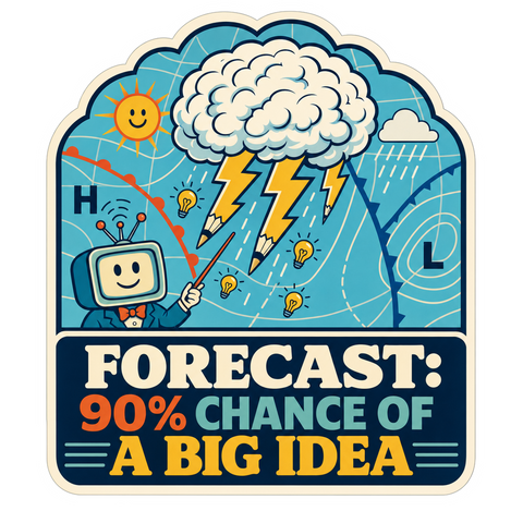 Brainstorm Weather Report Vinyl Sticker