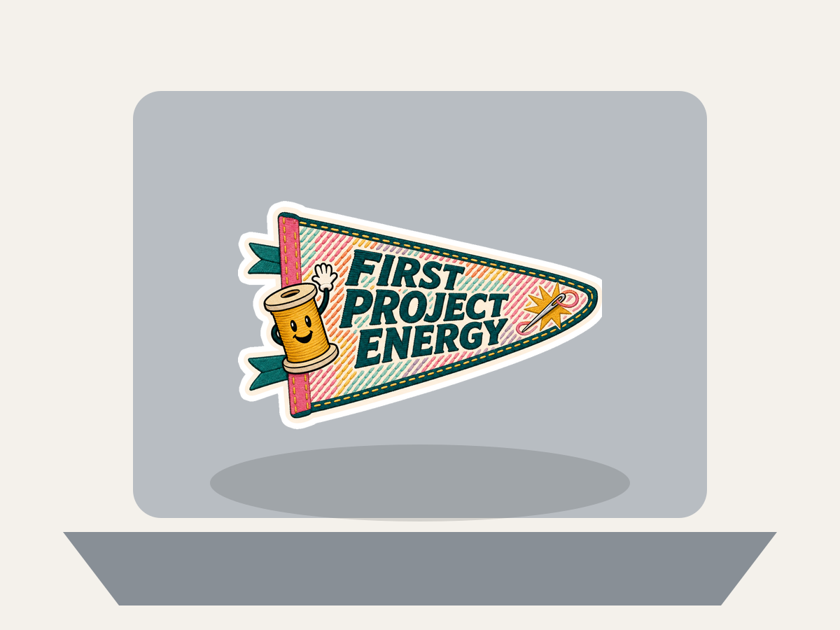 Canvas Confidence Club Sticker shown on a laptop mockup