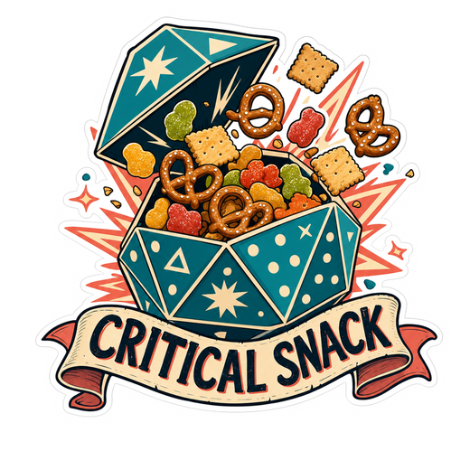 Critical Snack Cache Sticker
