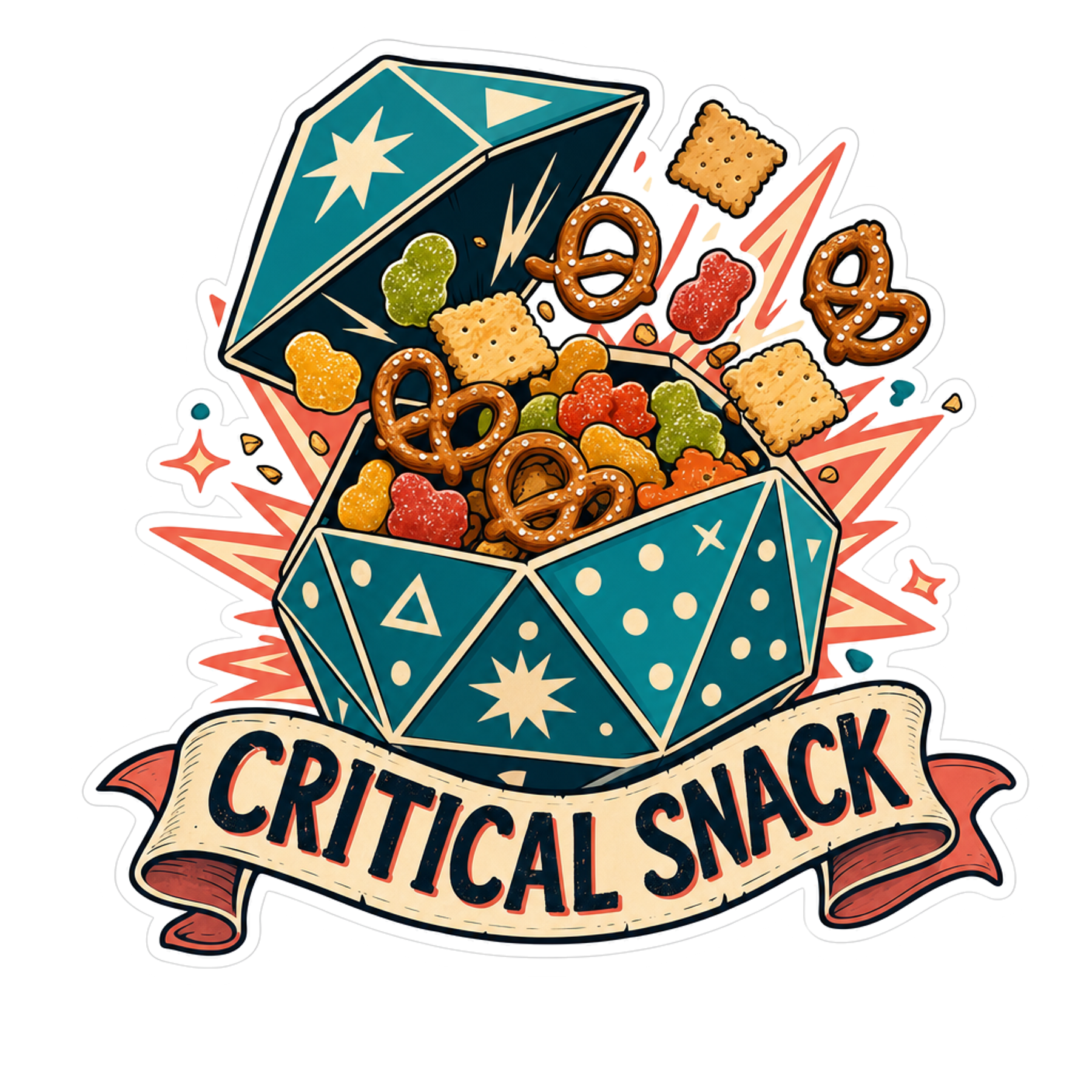 Critical Snack Cache Sticker