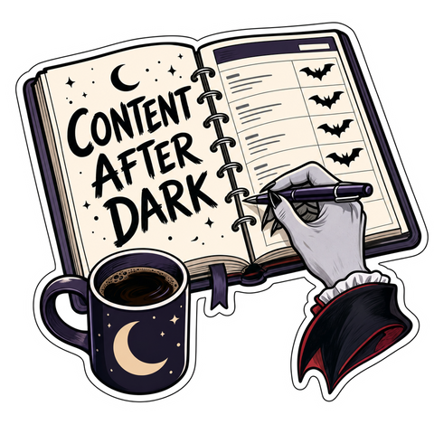 Cryptid Content Calendar Vinyl Sticker